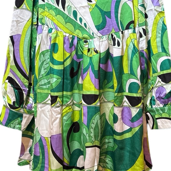 TCEC Scarf Print Mini Dress With Pockets - Picture 6 of 15